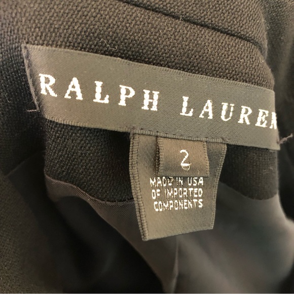 Ralph Lauren Black Label Wool Stand Collar Military Style Black Jacket Blazer 2 - Picture 7 of 9